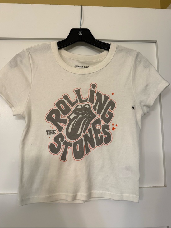 American Eagle Outfitters Tops - NWT American Eagle Outfitters White Rolling Stones Graphic Tee Size Medium